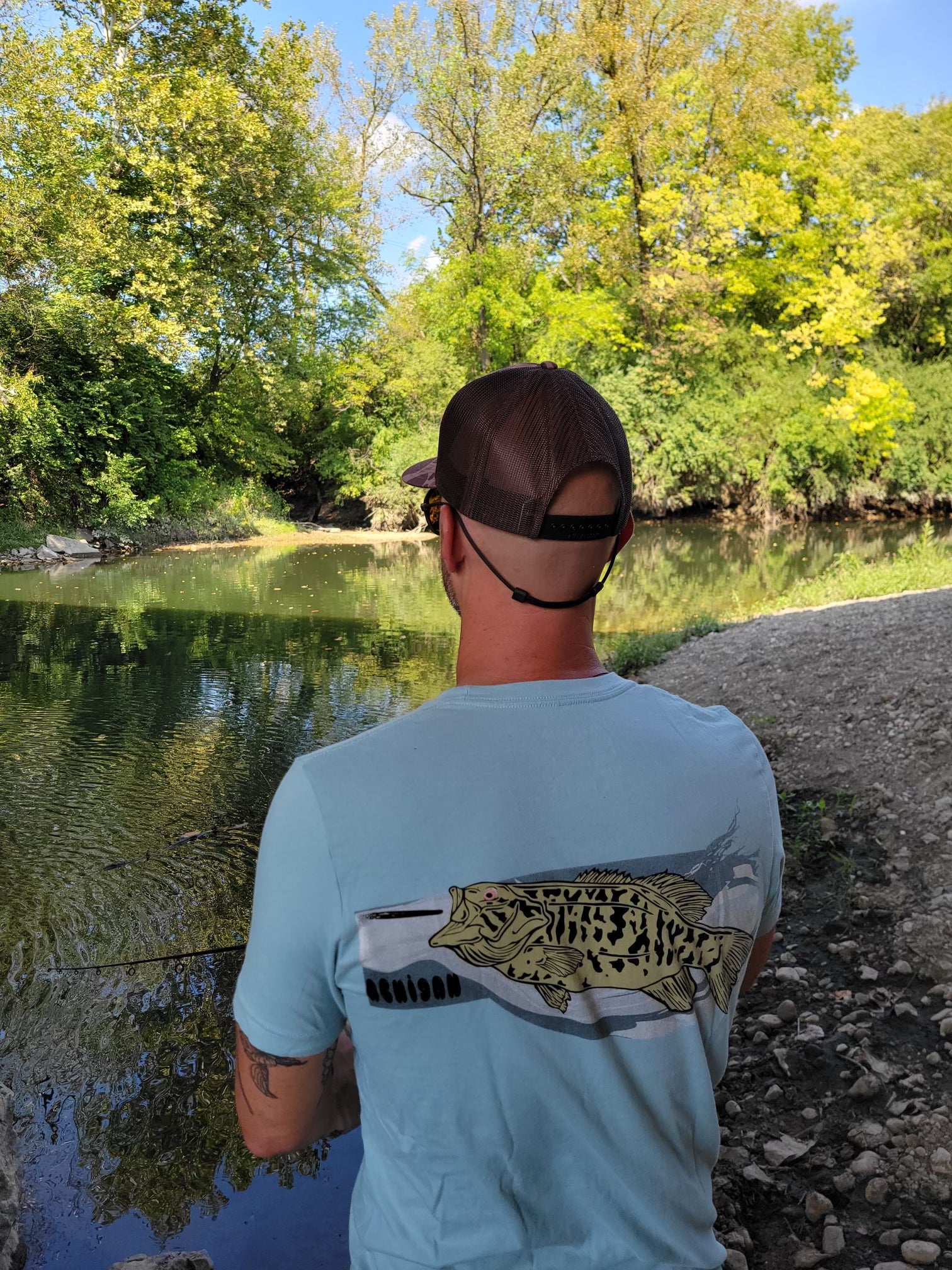 River Rat Tee - Achigan x Chocolate Swimbaits
