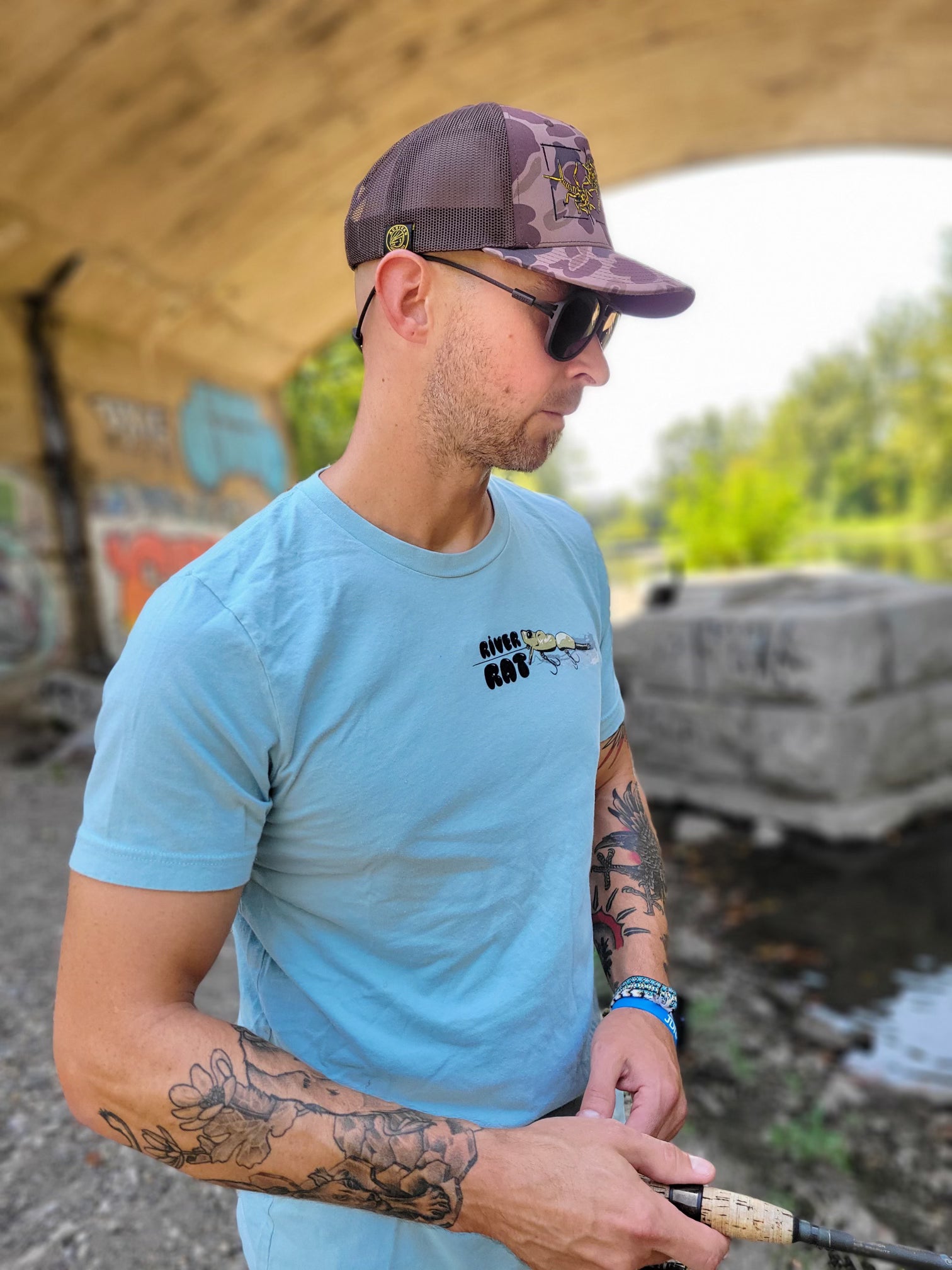 River Rat Tee - Achigan x Chocolate Swimbaits