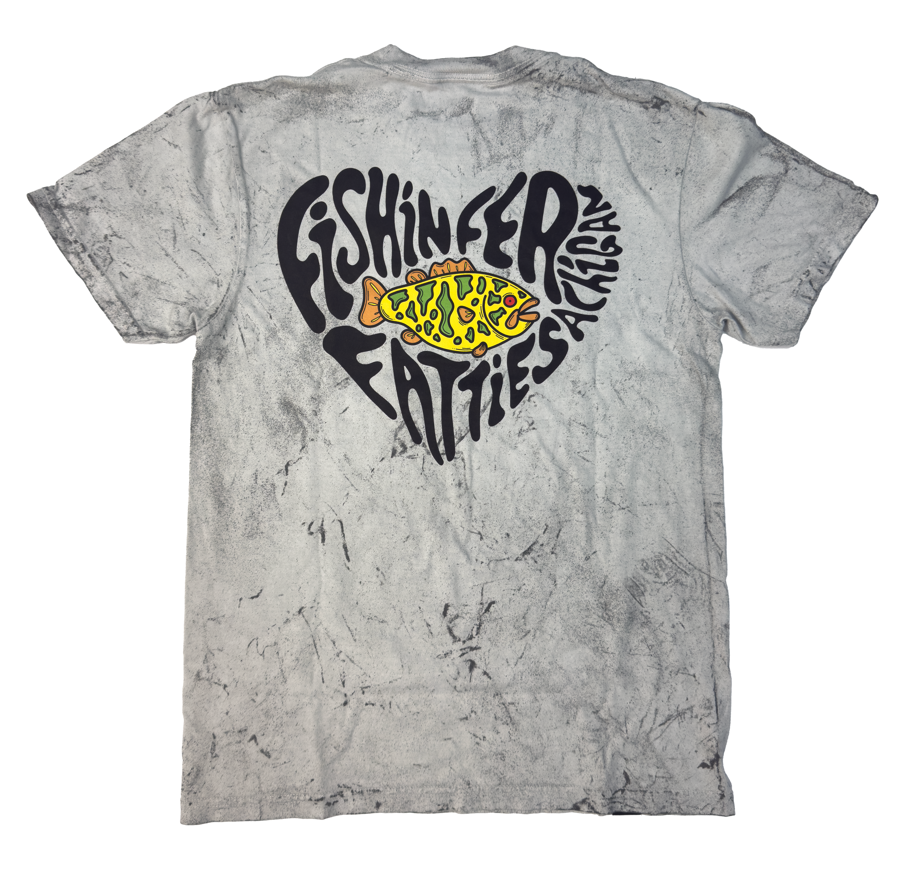 Fishin' For Fatties Tee - Smoke Tie Dye