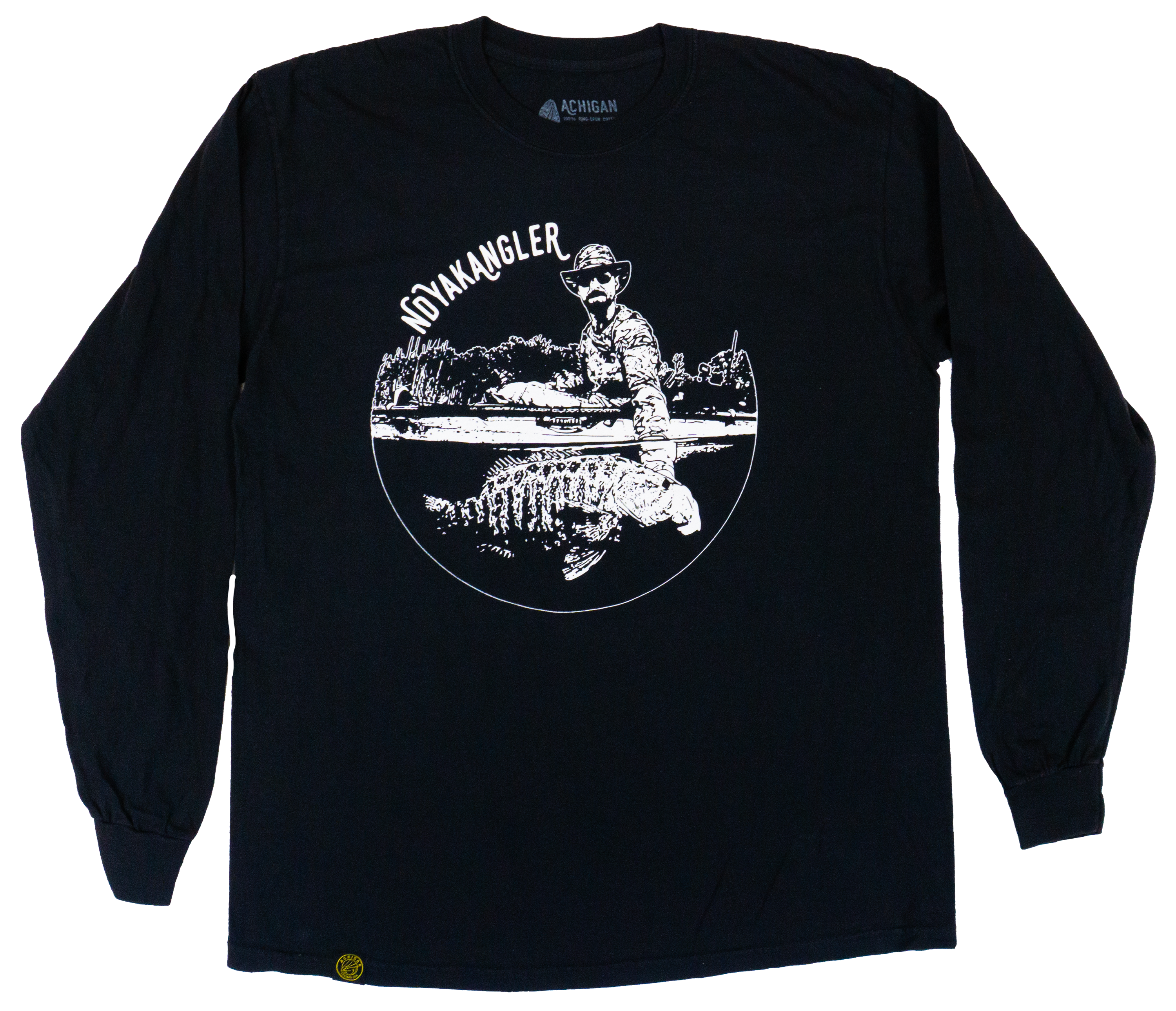 NDYakAngler Heavyweight Long sleeve Logo Tee