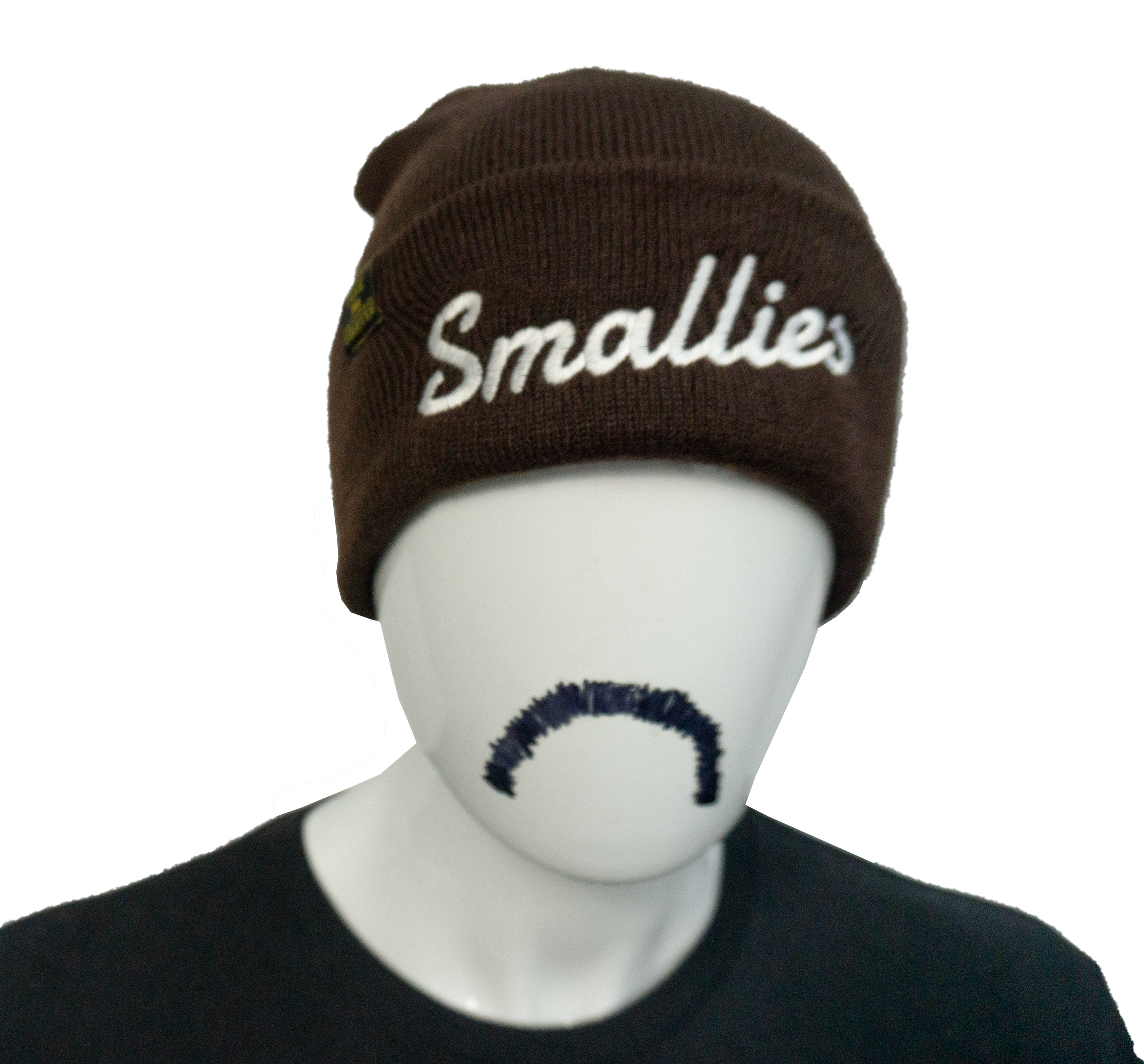 Smallies Beanie - Brown/White