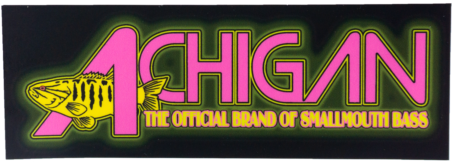 Achigan Retro Neon Decal