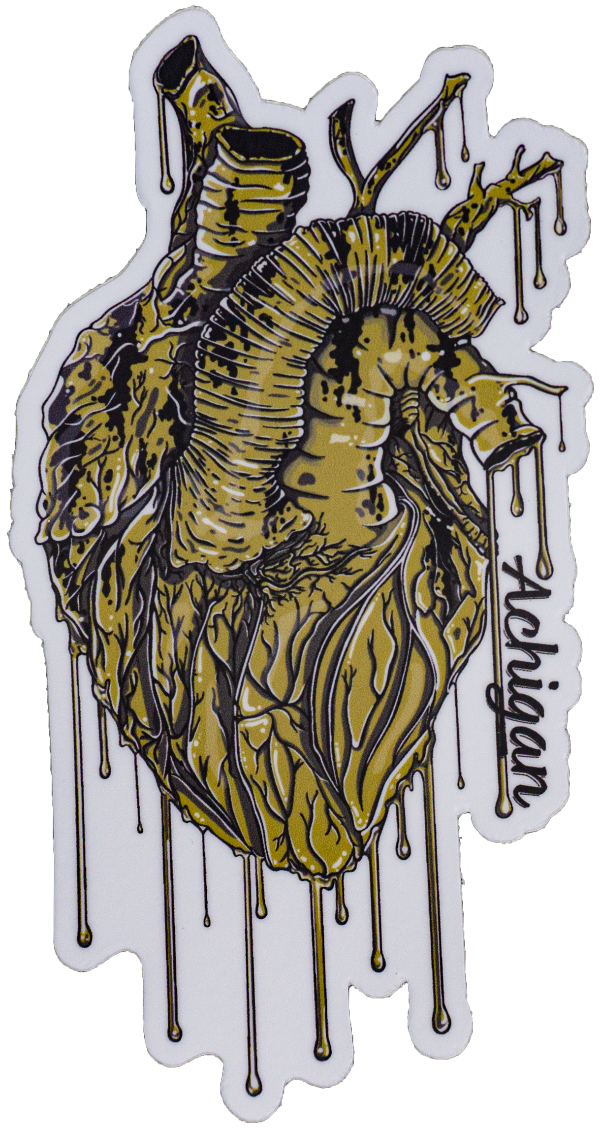Bleed Bronze Decal